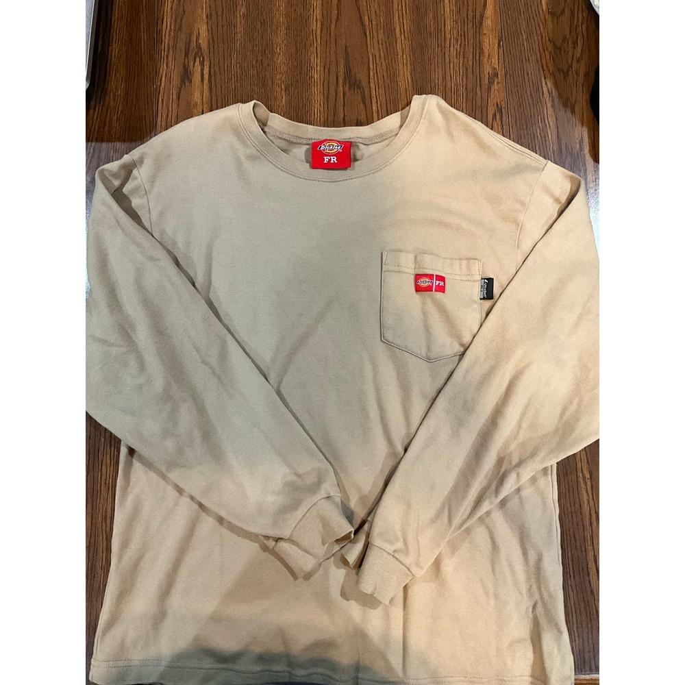 DICKIES Men’s FR Long Sleeve Heavyweight Crew Neck sz LG
